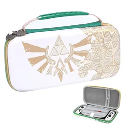 For Nintendo Switch / Switch OLED Console Portable Storage Bag Game Theme for Waterproof Hard Carrying Case with 10 Card Slots