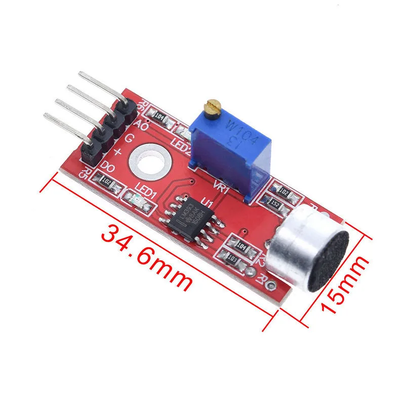 1/2 ~ 200/300 قطعة KY-037 وحدة استشعار الميكروفون عالية الحساسية وحدة اللغة القابلة للتطبيق وحدة كشف الصوت #2