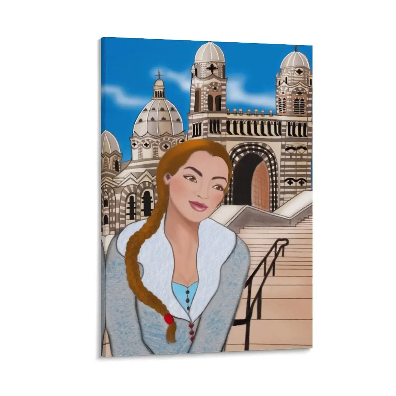 

Young woman at the Major Canvas Painting room decorations for men bedroom decor nordic home decor Paintings for bedroom
