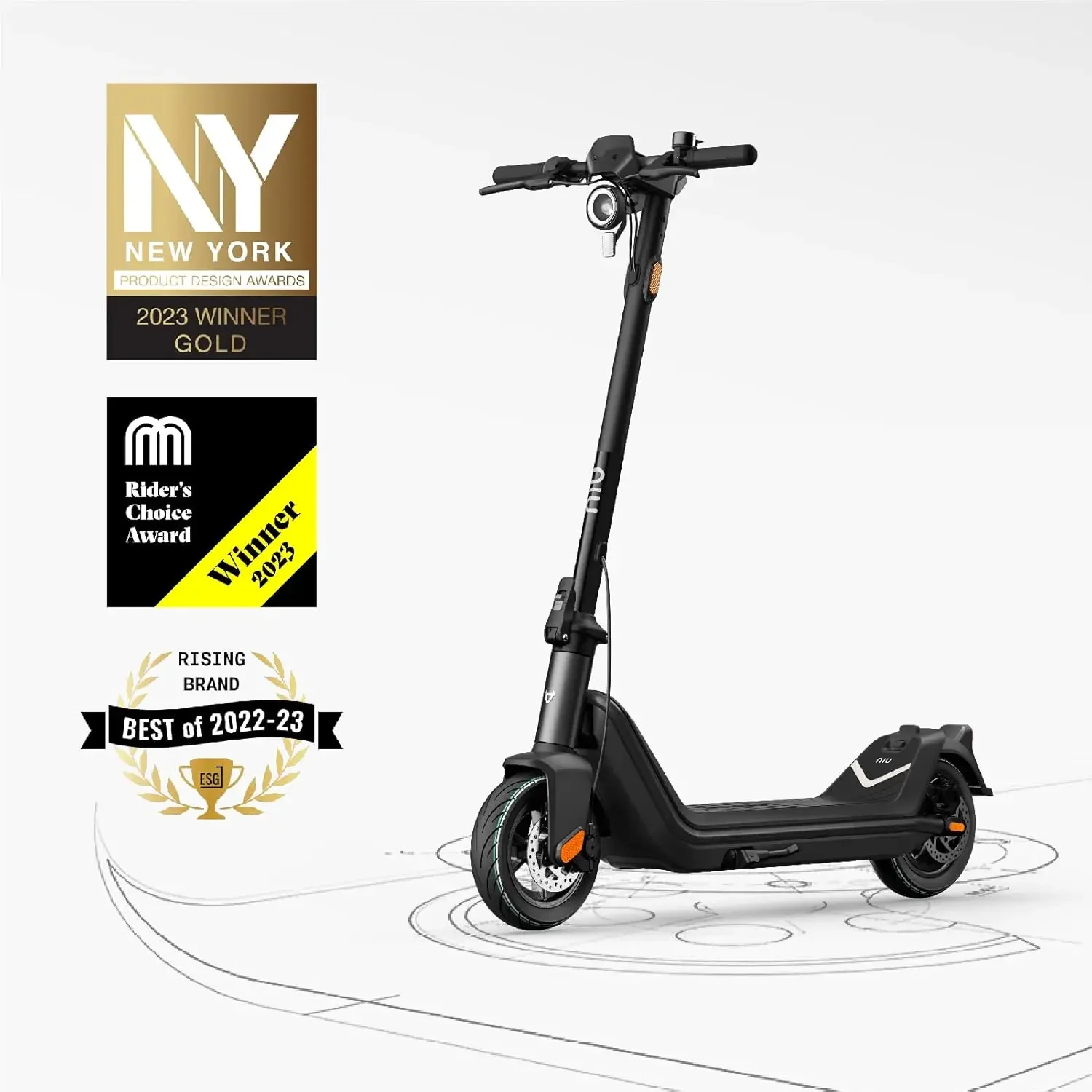 Electric Scooter for Adults 500W-900W Max Power. 15-41 Miles Long Range Self-Healing/Tubeless Tires, Portable & Folding