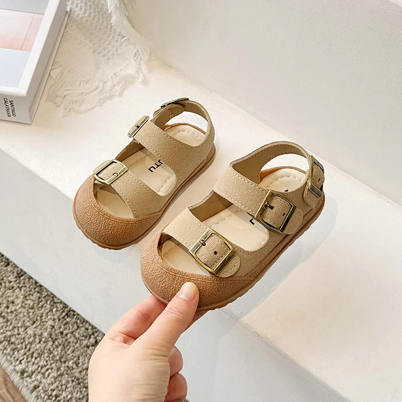 Summer Baby Girls Boys Sandals Comfortable Kids Beach Shoes Soft Sole Anti Slip Infant Sandals Children Casual Barefoot Shoes