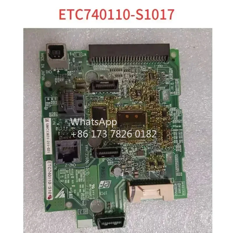 ETC740110-S1017 Used YASKAWA Inverter A1000 Main CPU Board Control IO Terminal Board