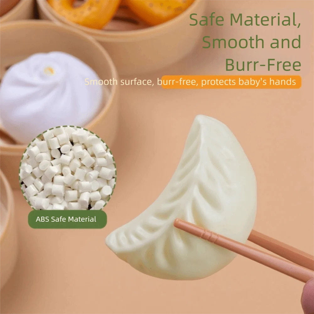 22/31/44/84 Uds. Juguete de cocina de simulación Multicolor albóndigas de dibujos animados juguete de desayuno chino bollos de vapor en miniatura