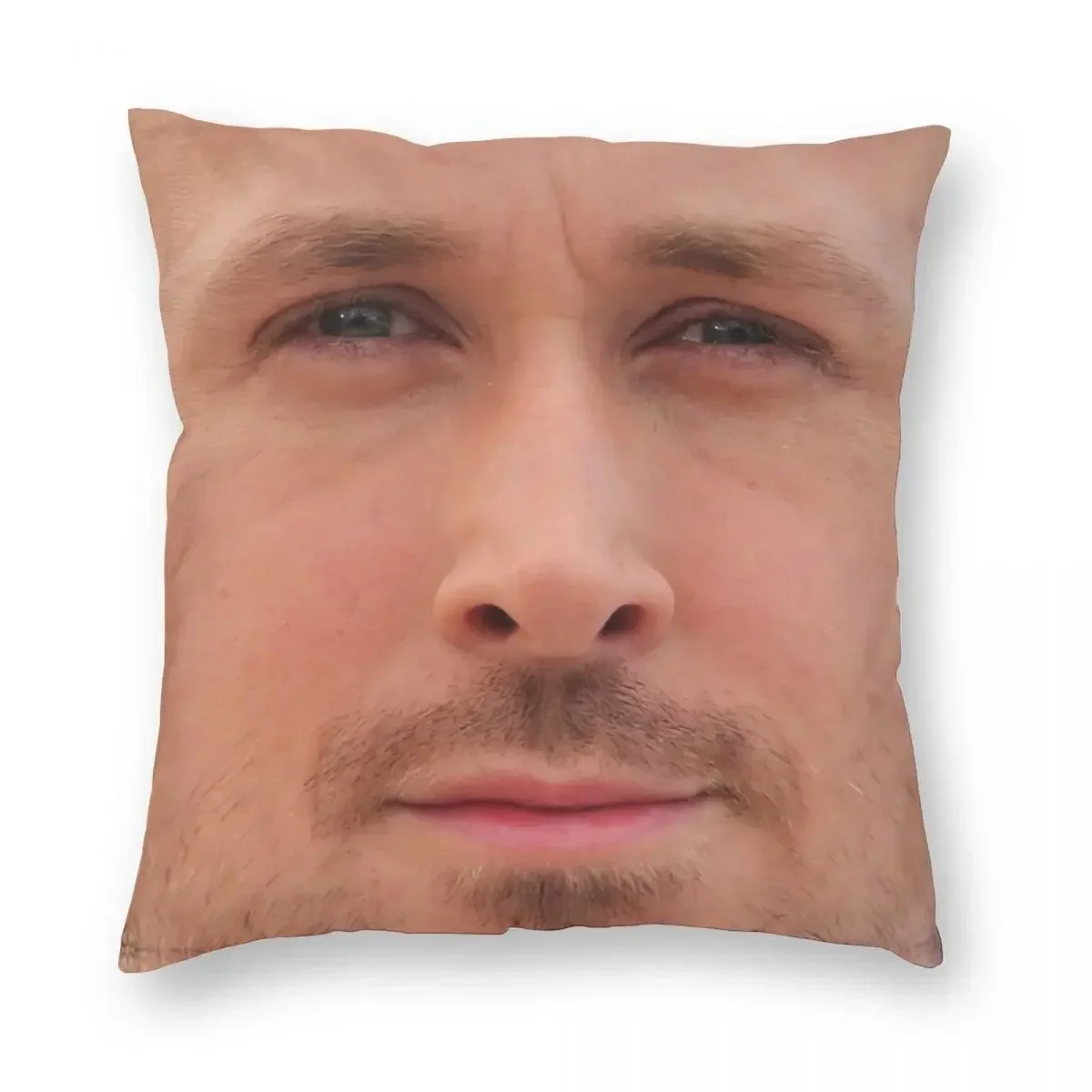 1pc Ryan Gosling Face printing Square Pillowcase Polyester Pattern Zip Decor Pillow Case Home Cushion Cover 45x45cm35x35cm