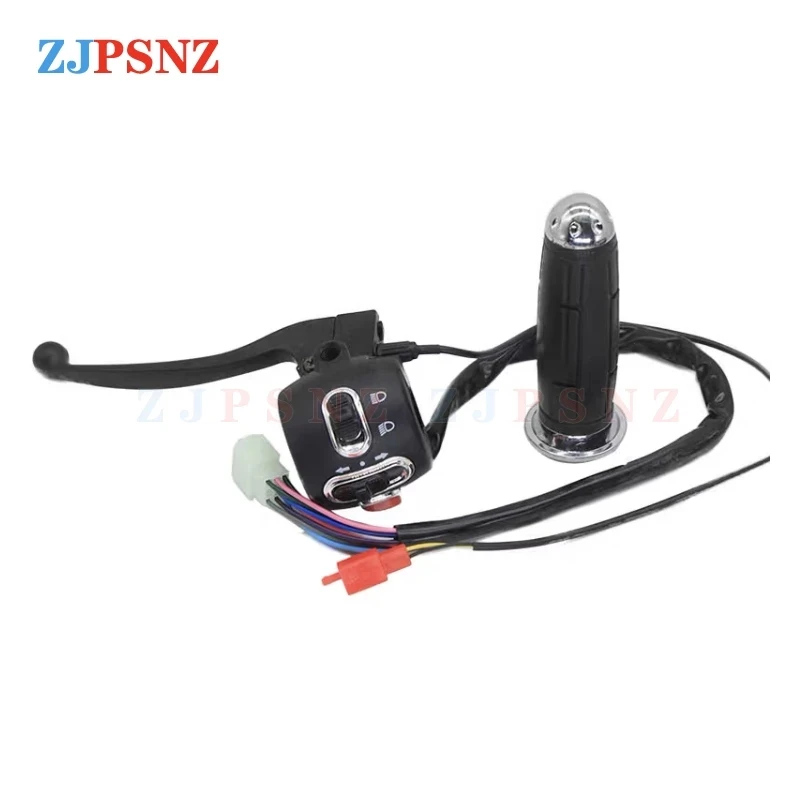 Throttle Handle Speed Shift Regulator Control Grip Horn High Beams Low Beams Turn Signal Brake Switches Electric Vehicle Scooter