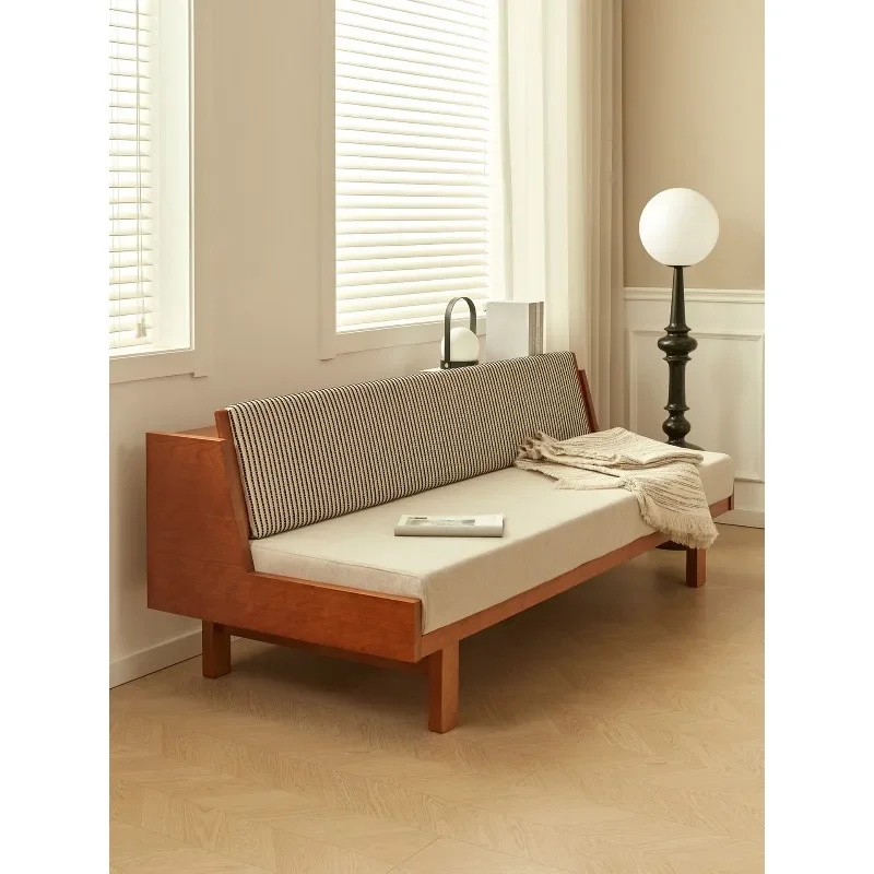 Bed Vintage Cherry Teak Wagner Storage Triple Sofa Bed Living Room