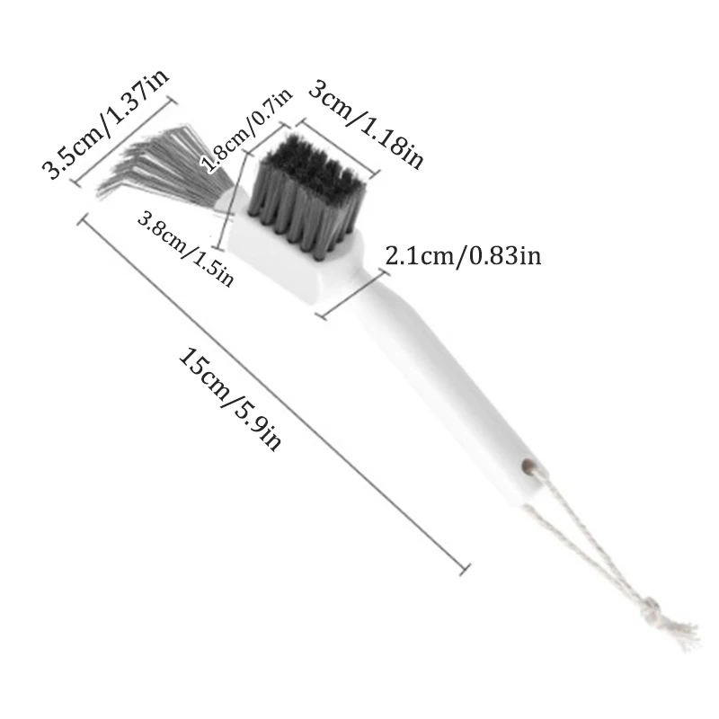 1Pcs Comb Cleaner Delicate Cleaning Hair Brush Comb Cleaning Tools Handle Embeded Tool 2 In1 Airbag-comb Cleaner Edge Brush
