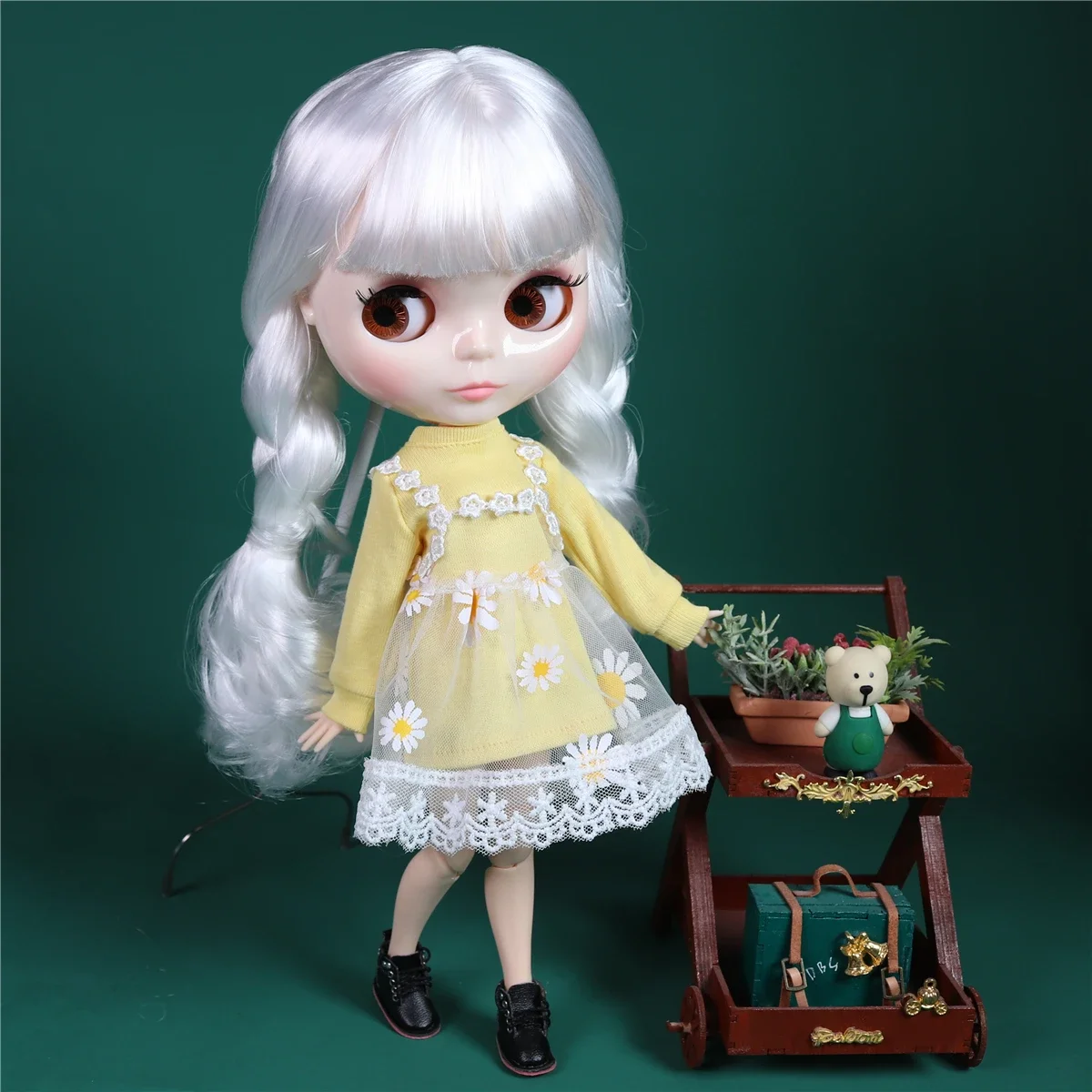 ICY DBS Blyth doll 1/6 bjd white hair tan skin white skin dark skin matte face 30cmm height toy doll anime girls gift