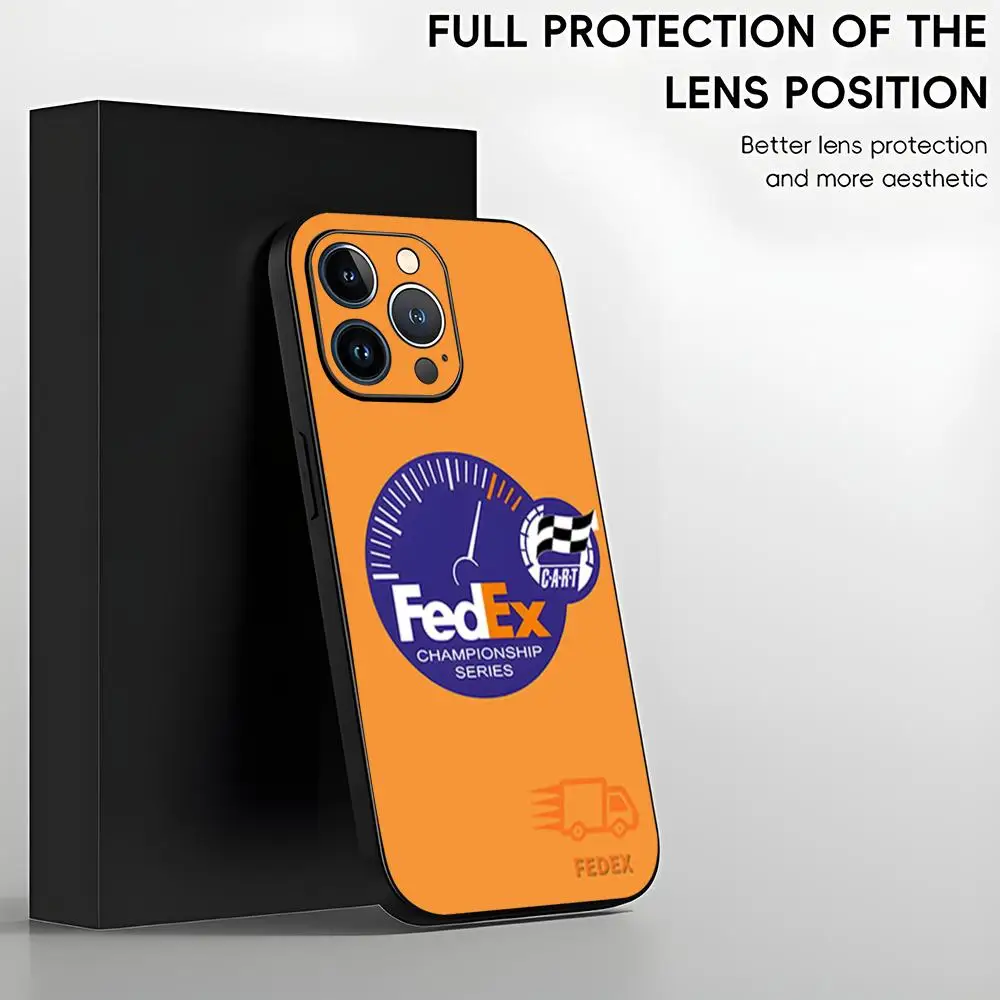 FEDEX Express Brand Phone Case For iPhone 15 14 13 12 11 X XR XS XSMAX 8 7 Plus Mini Pro Max Soft Black Phone Cover