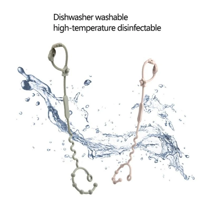 

Infant Teether Toy Chain 5-Level Adjustable Toddlers Bottle Cup Lanyard G2TD