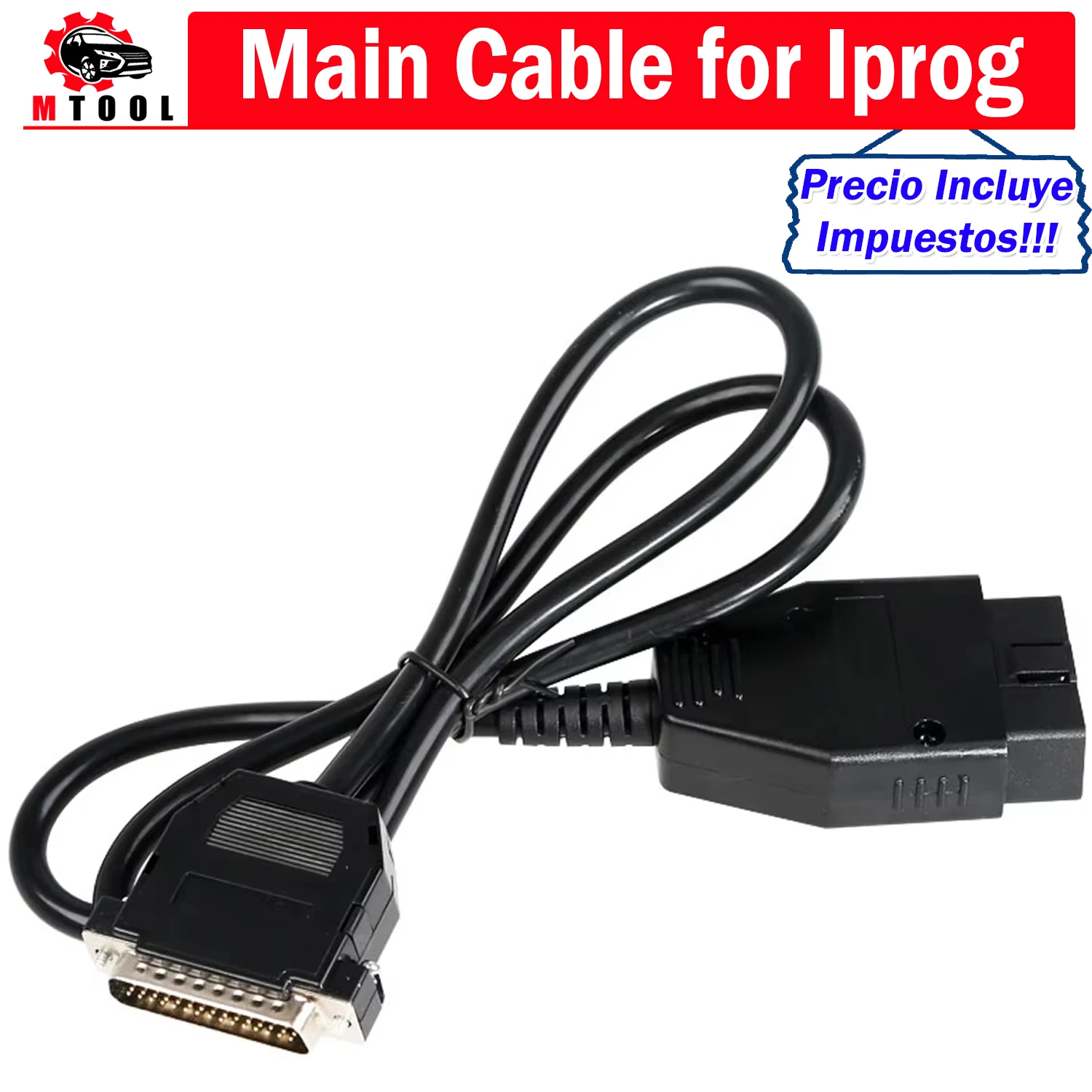 Cable Obd para programador IPROG + IProg Pro, compatible con corrección IMMO/Mile-age/reinicio de Airbag, reemplazo de Carprog/Digiprog/Tango