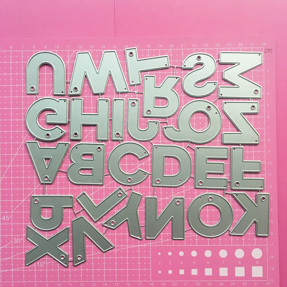 3.7CM height English Alphabet letters Scrapbooking Cutting Dies clearance hot sale DIY Paper gift Card Making metal craft