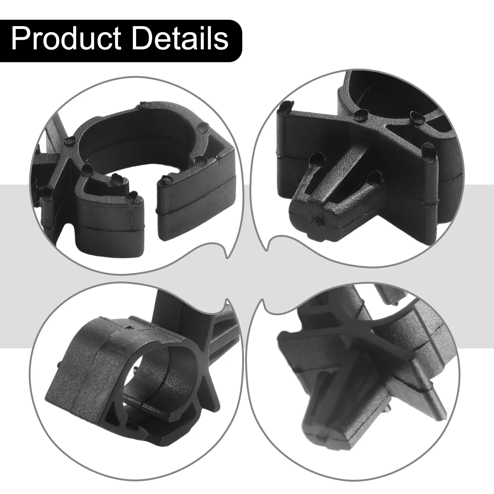 20pcs Car Wiring Harness Fastener Lock Wire Cable Hose Clips Tie Wrap Holder Cable Clamp Oil Pipe Beam Line Hose Bracket