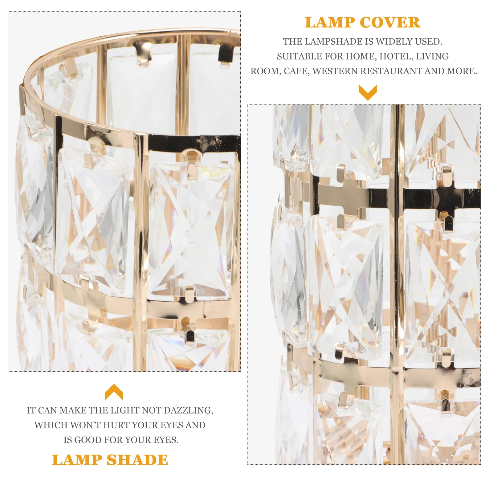 

Хрустальный абажур в европейском стиле, настенный светильник, прочный простой дизайн для домашнего абажура, хрустальный абажур