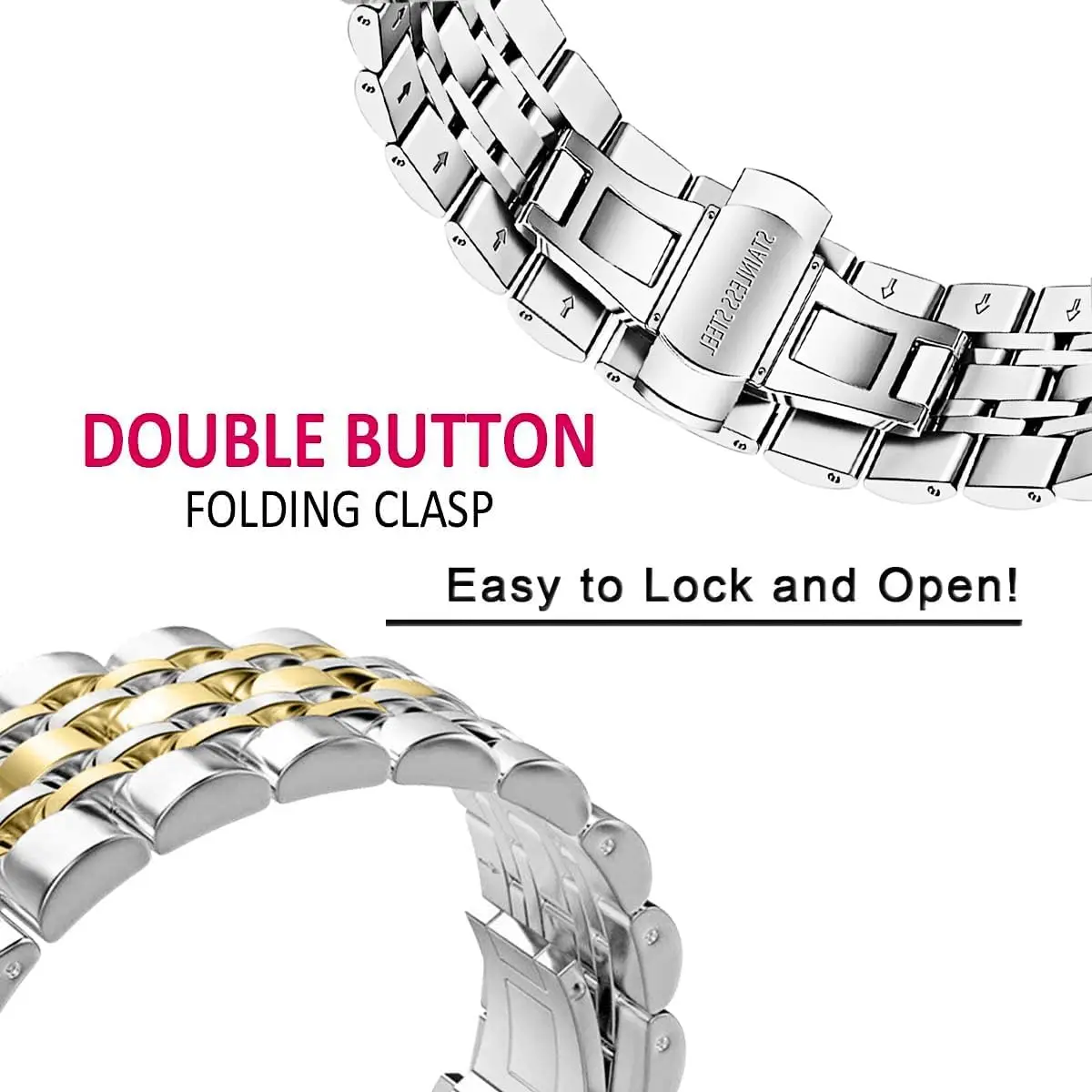 لساعة سامسونج جالاكسي 8 40/44 مللي متر 8 كلاسيكي 46 مللي متر سوار معدني لساعة جالاكسي الترا 2025 47 مللي متر سوار فولاذي غير قابل للصدأ معصمه