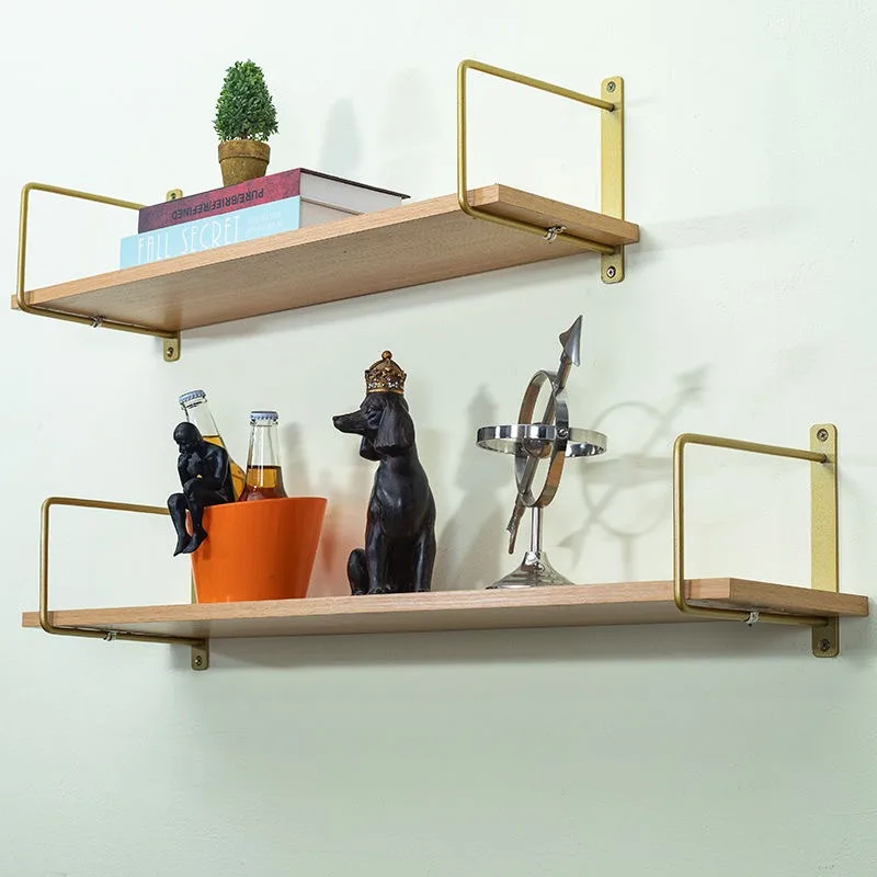 Retro Storage Bracket Floating Shelf  Wall Decor Home Decor DIY Wall Mounted Plate Brackets Home Furnishings Cloth Hanger