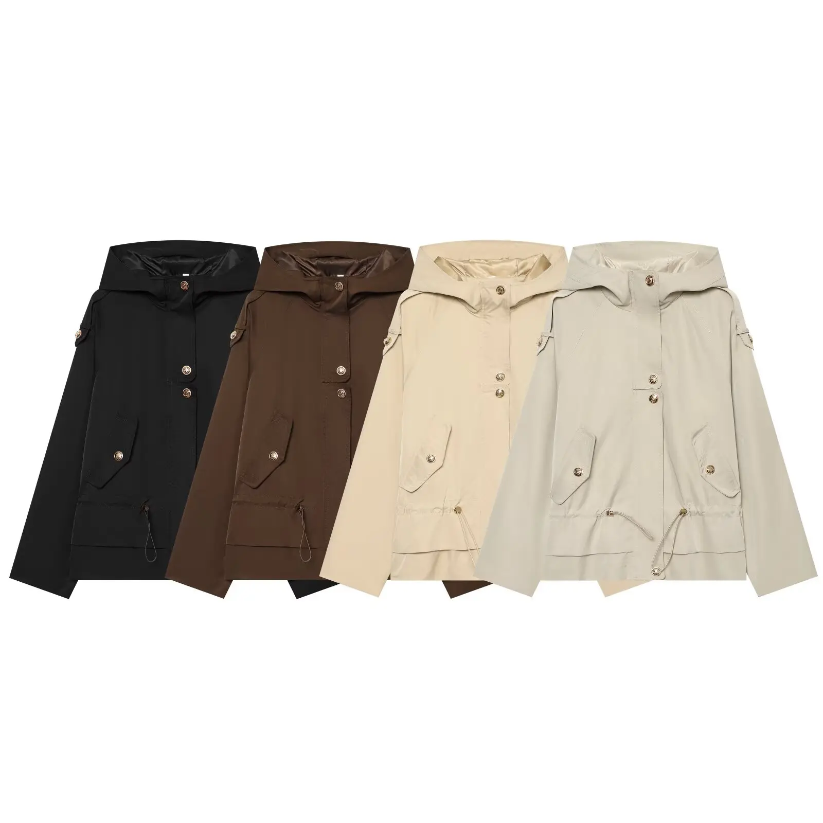Women's New Jackets Autumn 2026 New Chic Loose Women's Hooded Warm Youth Jackets Blouse Fall Chic Street Casual Outerwear Coats