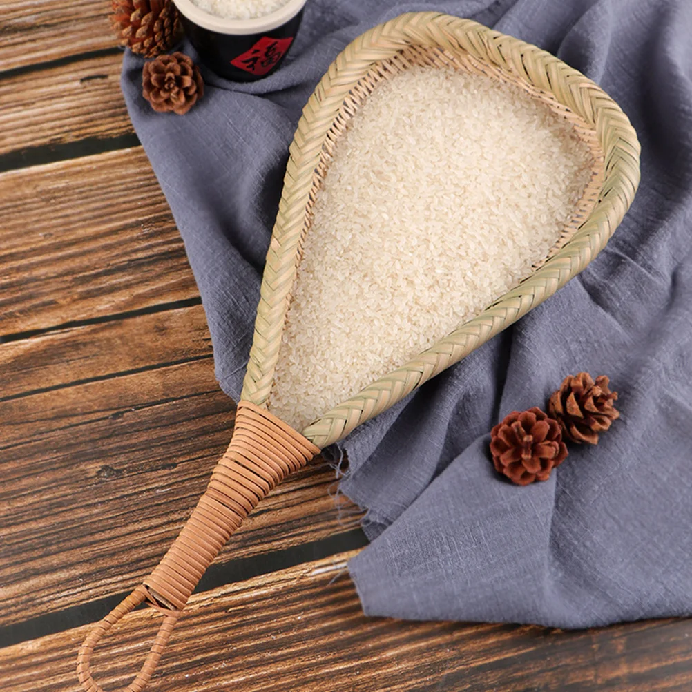 

2PCS Drain Spoon Bamboo Heat Resistant Cleaning Storage Cooking Fry Noodles Vegetables Meats Kitchen Restaurant Dining