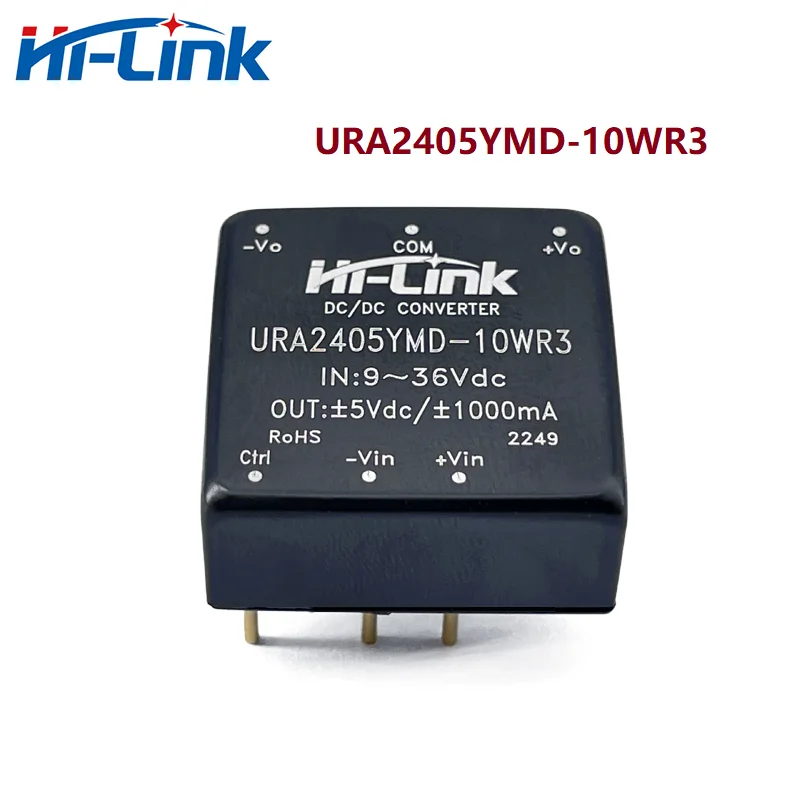 Free Shipping Hi-Link New 10W 24V To 5V 1A DC DC Converter Isolated Switching Step Down Power Supply Module URA2405YMD-10WR3