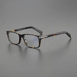 Ultralight Business commuter literary glasses frame men's and women's fashion small square frame retro optical prescription glas