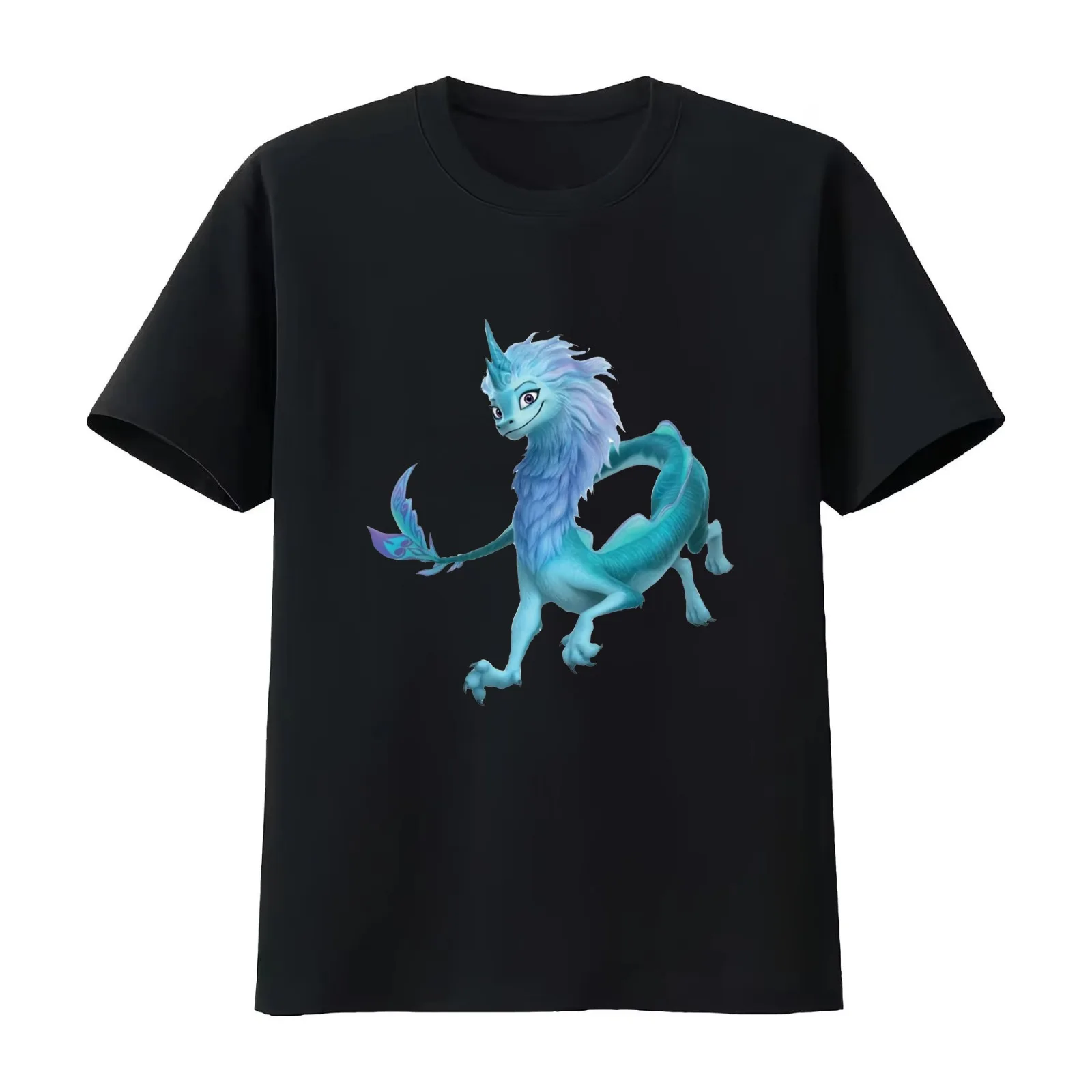 Sisu The Last Dragon T-Shirt Summer Casual Cotton Tee Oversized Streetwear Tops Vintage Graphic Print Loose Fit Short Sleeve