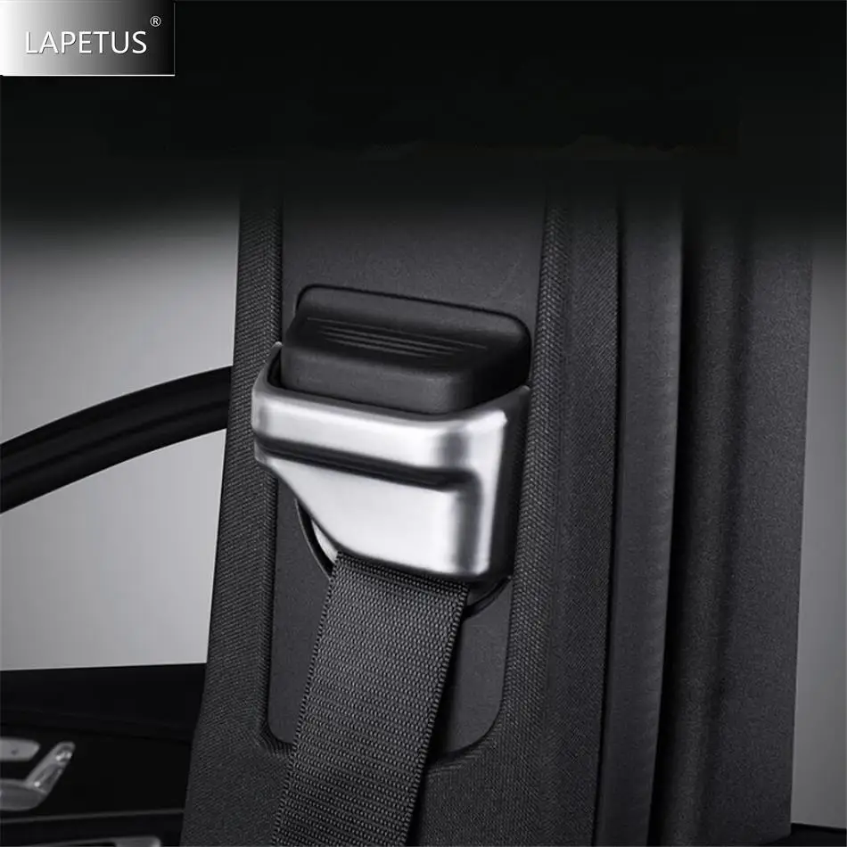 

Car Safety Seat Belt Buckle Decor Frame Cover Trim For Mercedes Benz C Class W205 C200 C260 GLC X253 E Class W213 Accessories