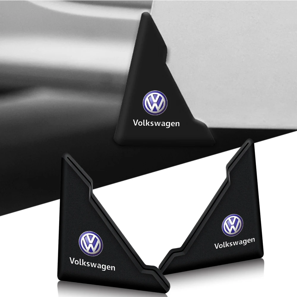 2Pc Car Door Guard Edge Corner Protector Anti-Collision Scratch Cover Sticker For Volkswagen VW Golf 4 5 Passat Polo Tiguan Bora