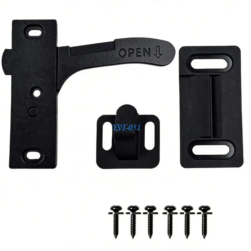 

E15A Strong Screen Door Lock & Handle Set Easy installs Door Latches Replacement