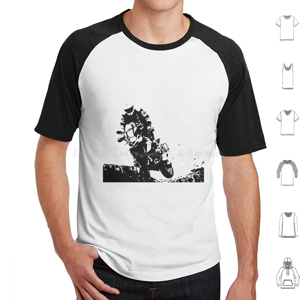 R1200gs Adventure T Shirt Big Size 100% Cotton Motorcycle Motorbike Moto Bikelife Africatwin Adventure Makelifearide Soulfuel