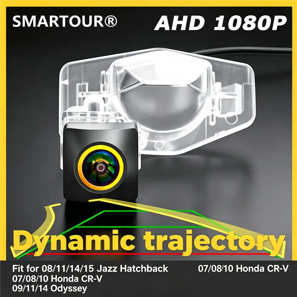 Dynamic Parking Line For Honda Fit CRV Odyssey AHD/CVBS Switchable Fisheye Car Reverse Camera Starlight Night Vision Waterproof