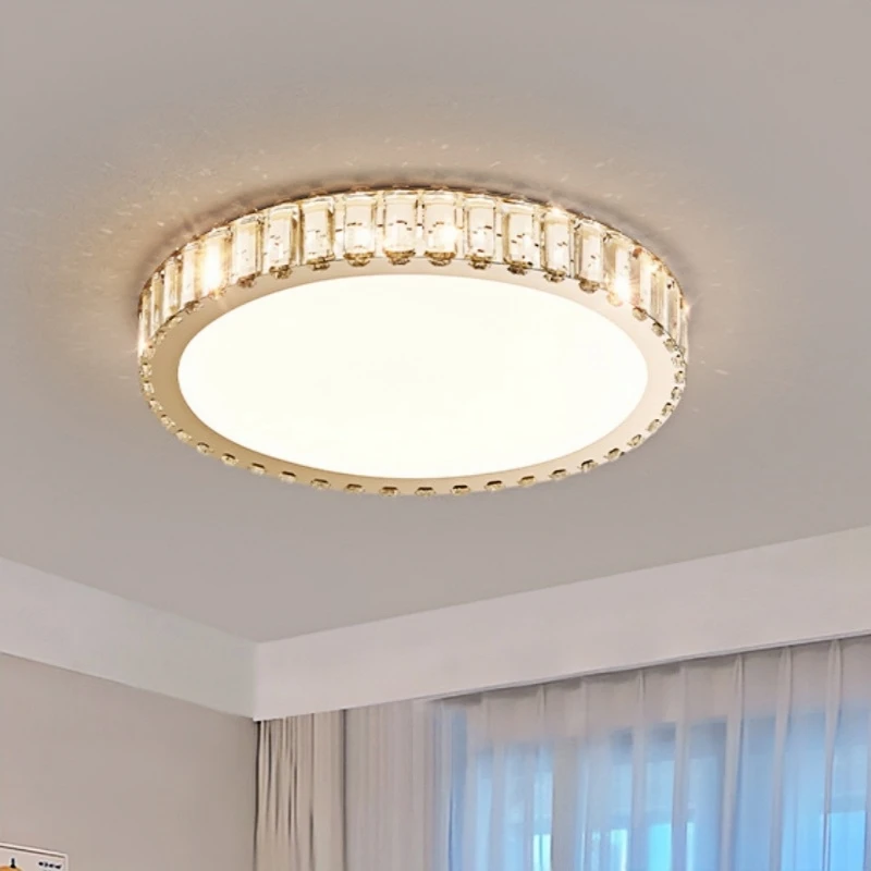 

Modern Simple LED Ceiling Lamp Living Room Bedroom Study Dining Crystal Pendent Light Home Decortion Lustre Lighting Fixture