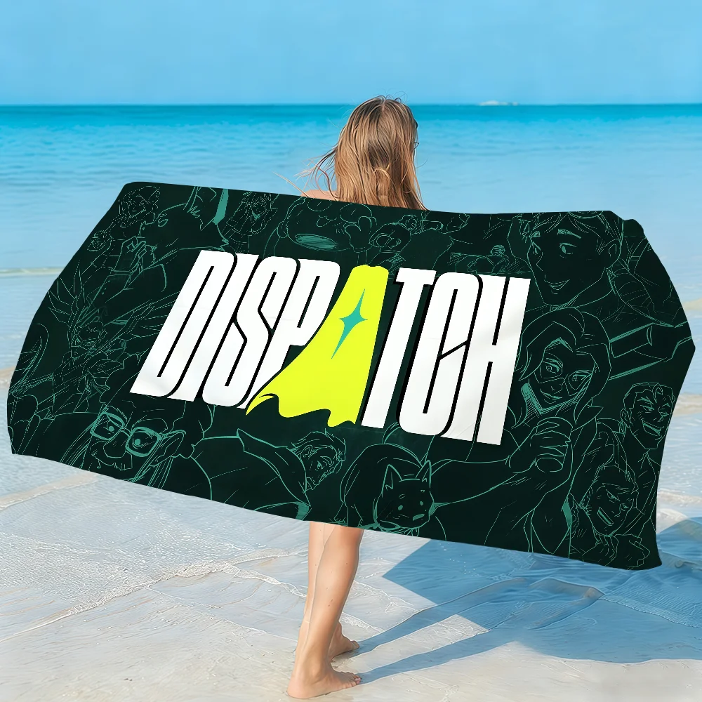 Game D-Dispatch-S Towel Soft Lightweight Anti-Sand Large Beach Towel Quick-Drying Bath Sports Family