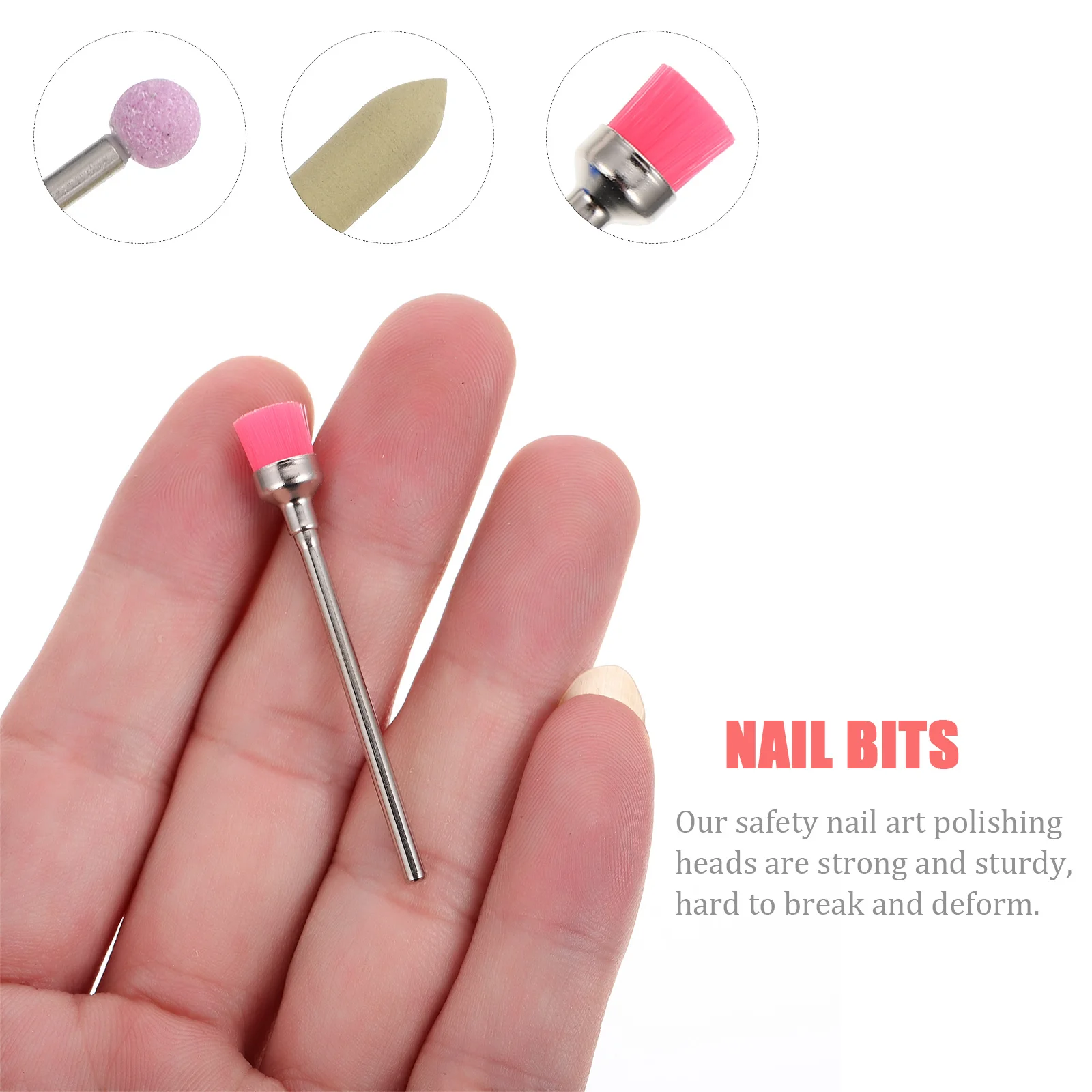 หัวเจียรเล็บอเนกประสงค์ 1 ชุด สำหรับขัดเจลอะคริลิค ทนทาน หัวเจียรทำเล็บ เครื่องมือขัดเงาแบบพกพา