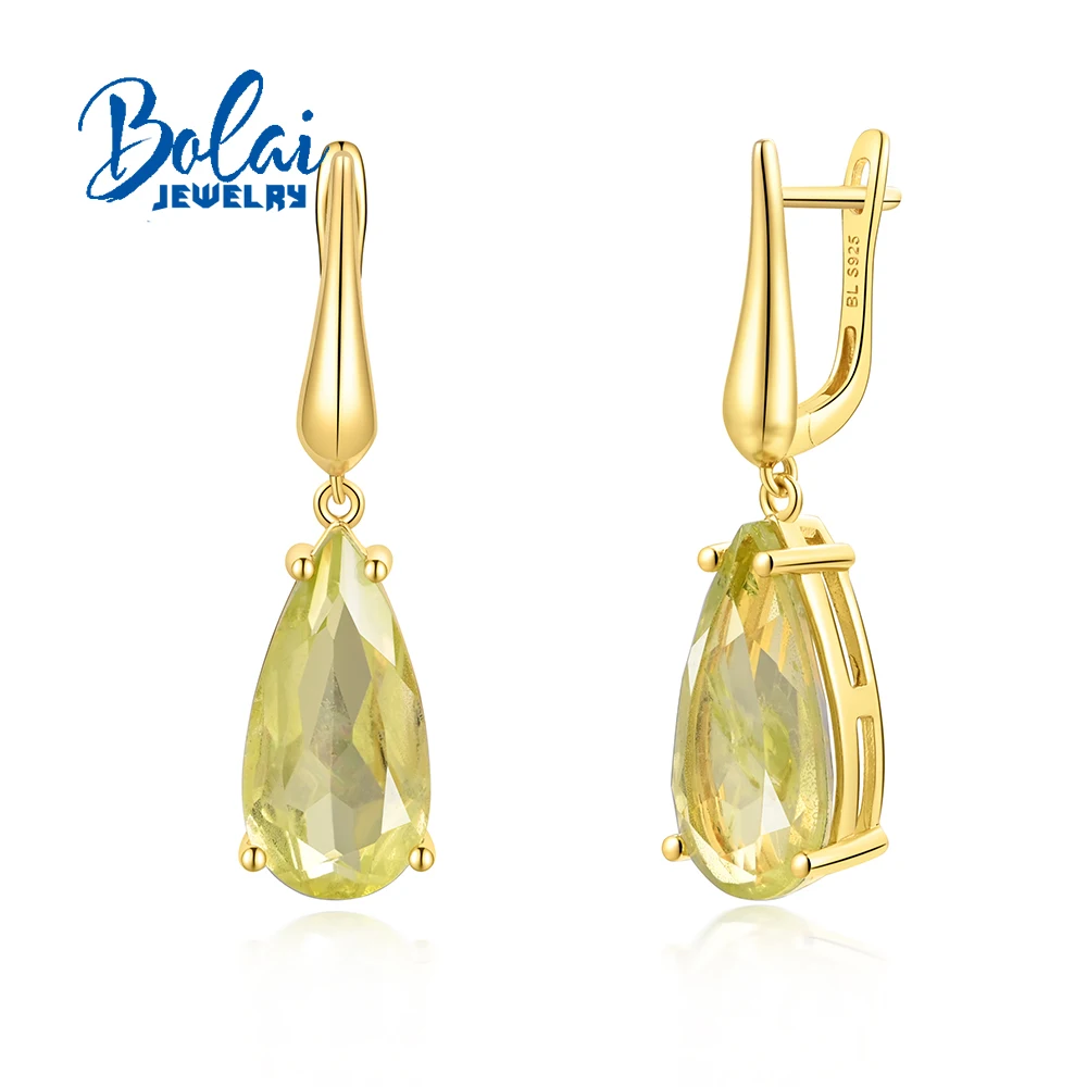 

Длинные серьги из стерлингового серебра 925 пробы, натуральный двойной кристалл, драгоценный камень, изысканные украшения для женщин, праздничная одежда, красивый вид