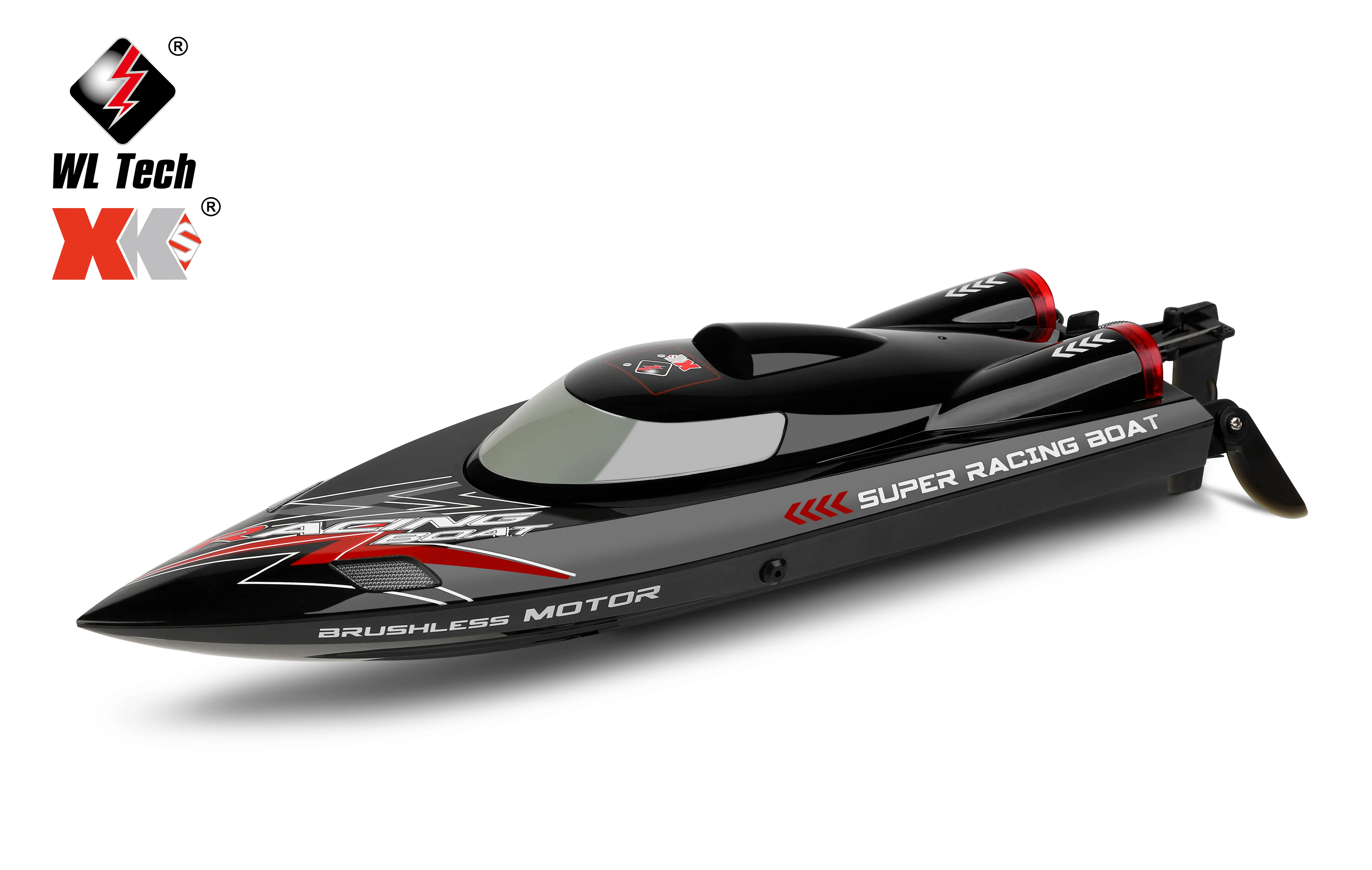 Bürstenloses RC-Boot 55 km/h 2,4G Hochgeschwindigkeits-Motor-Rennboot Ferngesteuertes Speedboot Spielzeug für Erwachsene mit 2 Batterien, selbstaufrichtendes Modell – Detail 15