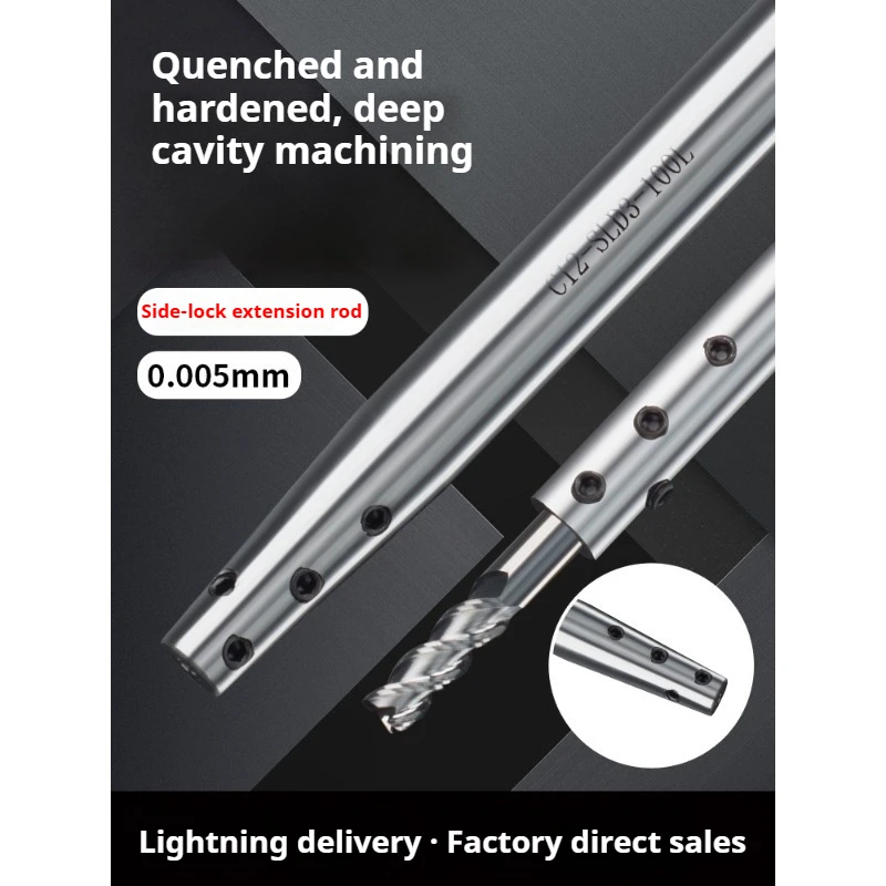 C8 C10 C12 C16 C20 SLD4,6,8,10,1/8 100L 150L 200L przedłużka z blokadą boczną, prosty, wąski trzpień, obróbka głębokich otworów