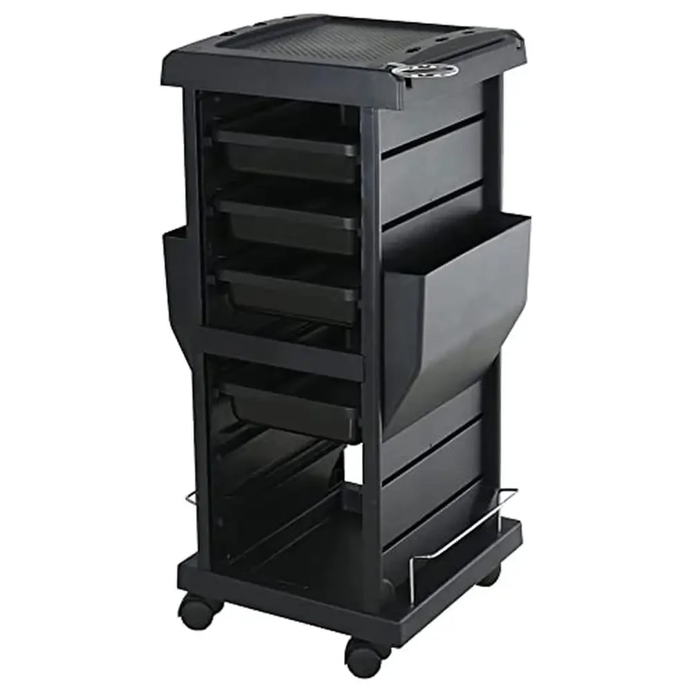 

Professional Salon Trolley 4 Drawer Rolling Cart Hair Nail Stylist Supplies Storage Salons Studios Medical Offices Beauty Tools