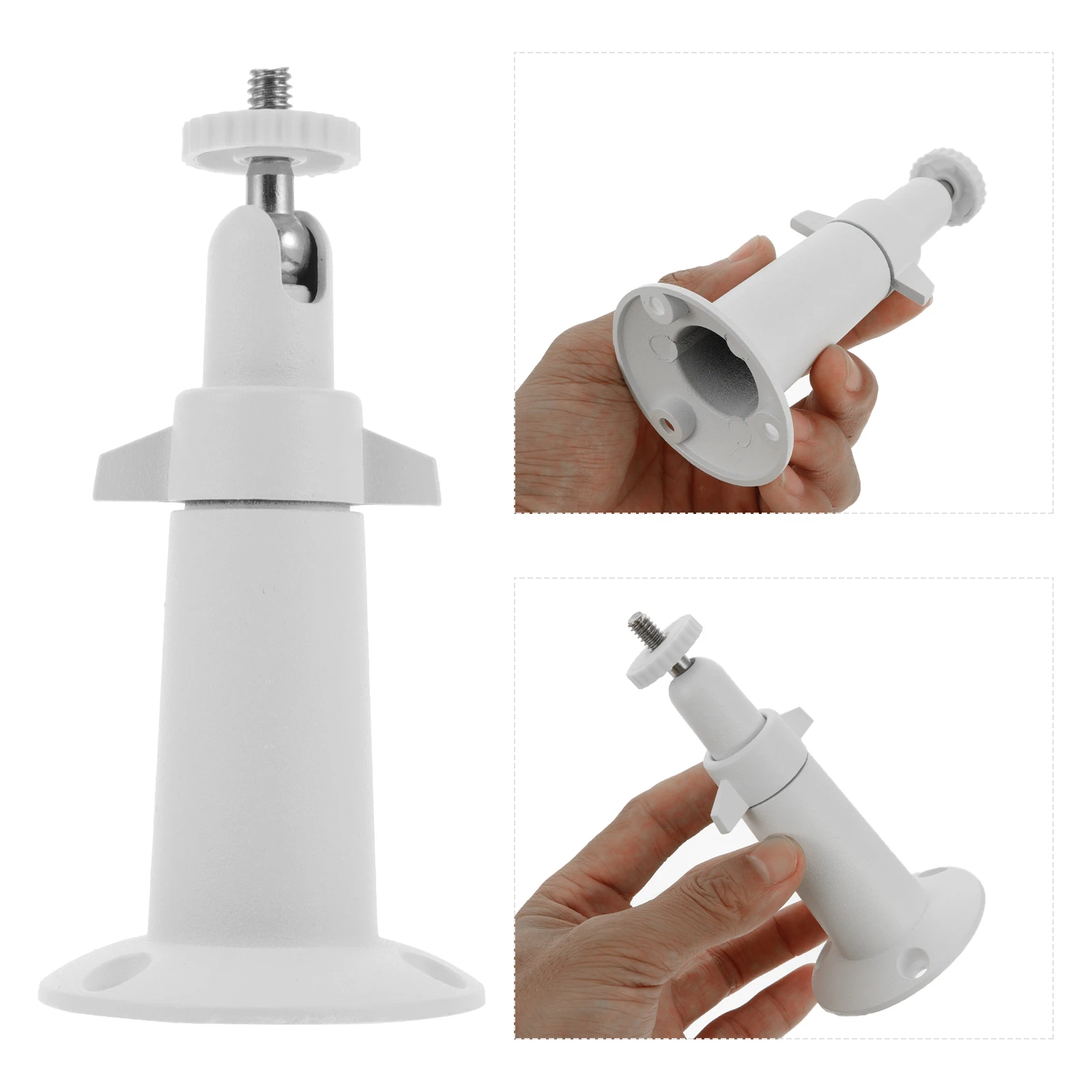 

Adjustable Wall Mount Camera Bracket CCTV Monitor Support Security Bracket Sturdy Aluminum 360 Degree Swivel Outdoor Indoor
