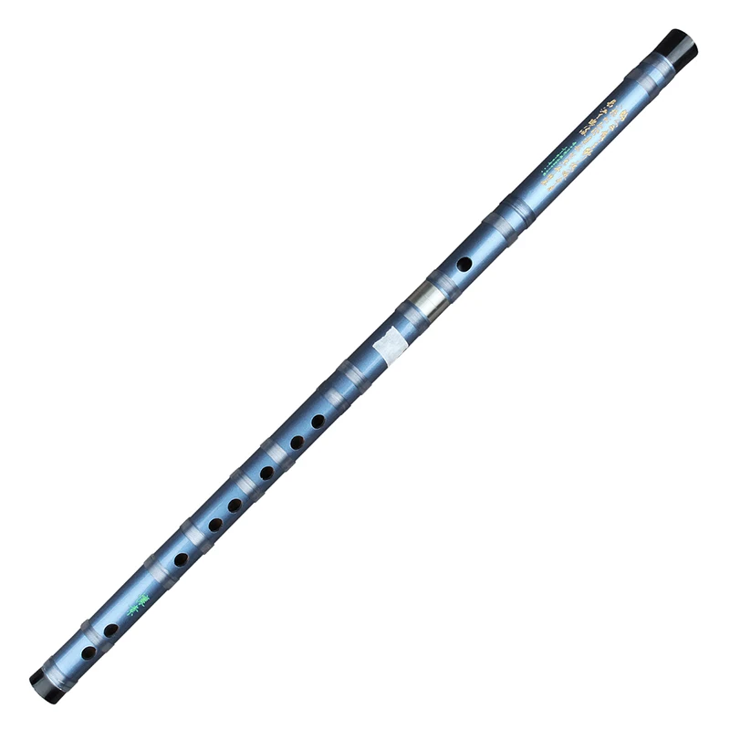 Chinese Traditional Handmade Bamboo Two-section Blue Flute Called Dizi Traditional Flauta Bamboo For Beginners and Music Lovers