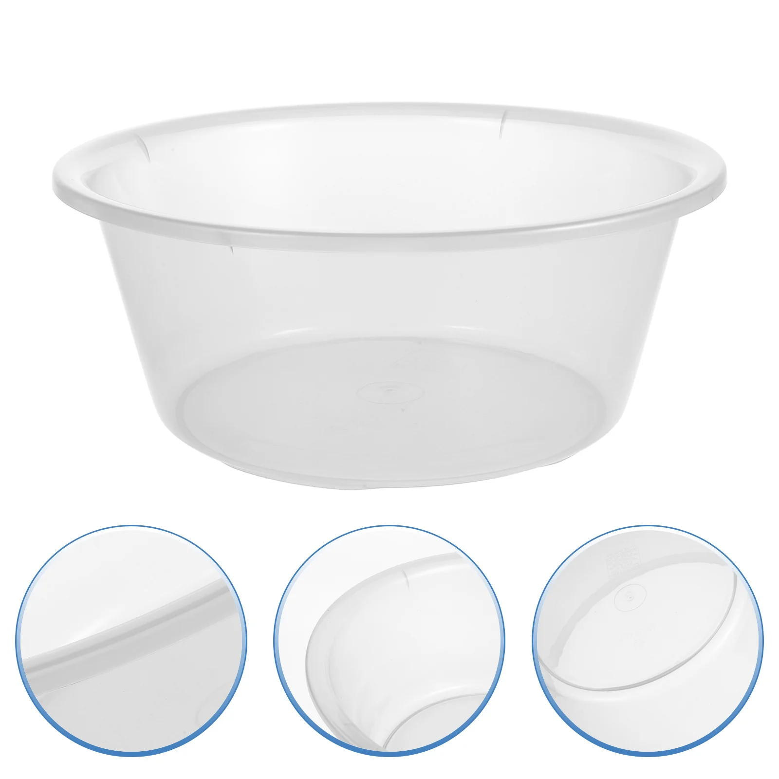 

Transparent Foot Plastic Washing Basin Large Capacity Smooth Plastic Wash Basin For Home Salon Face Foot Care Tool