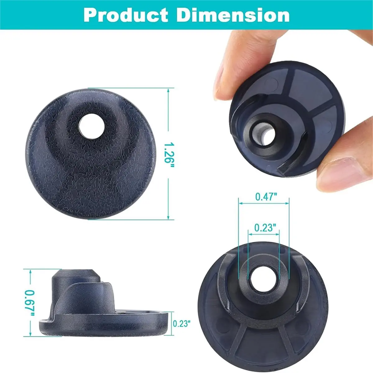 5Pcs Mixer Bottom Foots for Tilt Head Stand Mixer KSM150 KSM152 KSM154 ,Replacement Feet Pads for Blender