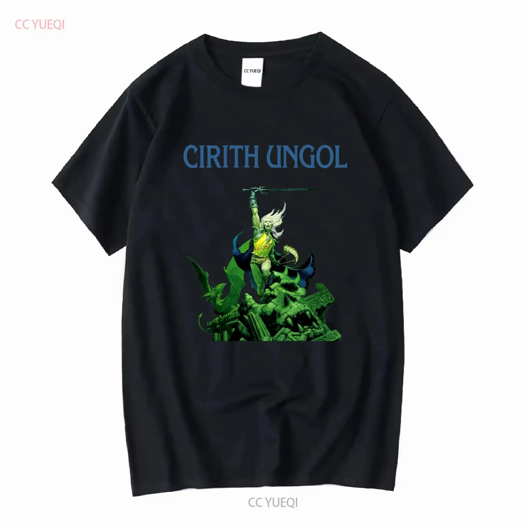 CIRITH UNGOL FROST AND FIRE '80 PAGAN ALTAR Men Black T Shirt S 3XL Q2345 vintage Washed Unisex Breathable