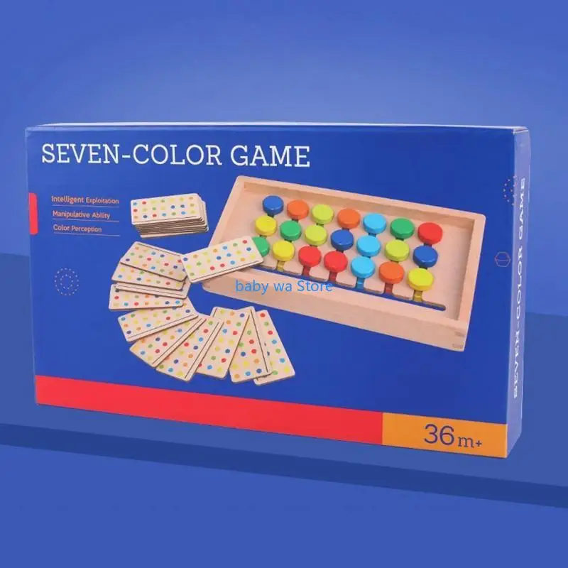 

Wooden Puzzle Color Matching Recognition Learning Toy for Child Birthday Gift 4XBD