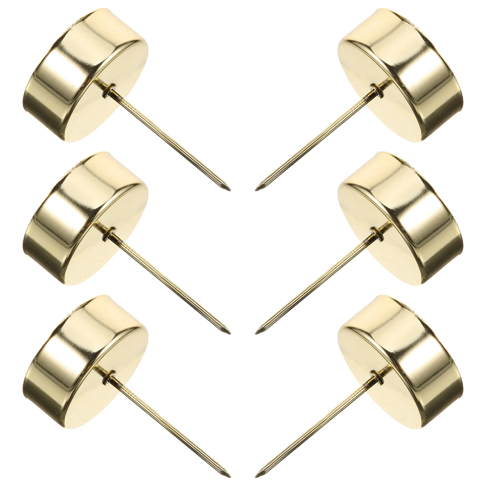 6 Pcs Holder Candlestick Cup Tealight Holders on Spikes Fixture Taper Iron