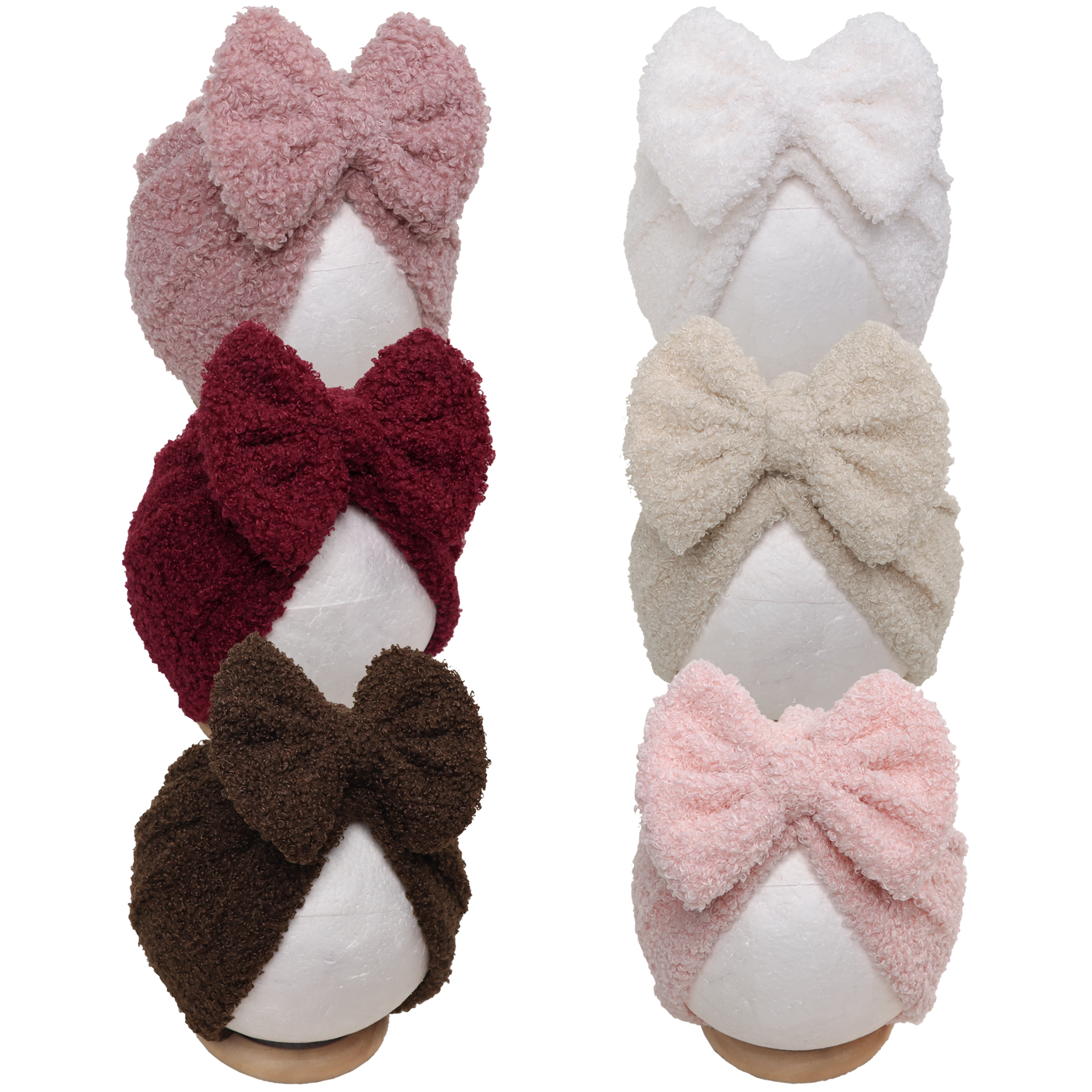 

1/3pcs Teddy Bow Beanie Baby Autumn Winter Warm Breathable Hat Kids Photograph Cute Hair Accessory Girl Party Decor Turban