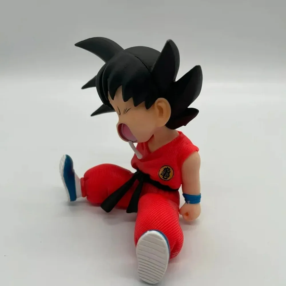 Dragon Ball Anime Character Dragon Ball Sleepy Goku Q-Version Model Character PVC Statue Series Toy Children's Christmas Gift
