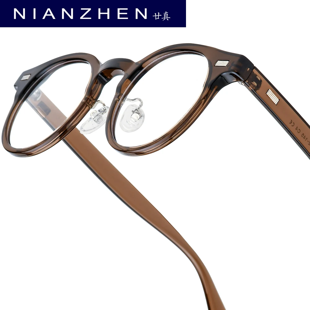

NIANZHEN TR90 Eyeglasses Women 2025 Oval Brand Design Glasses Frame Men Ultralight-Weight Retro Vintage Eyewear Spectacles 72321