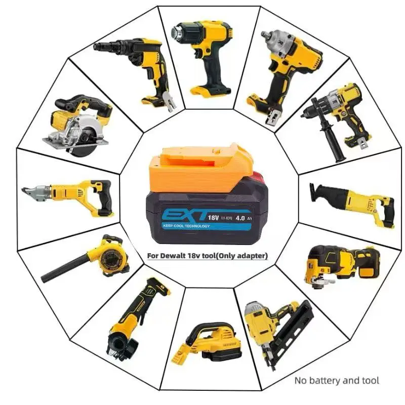 Battery Adapter For Erbauer EXT 18V Lithium  ConverterTo Dewalt  18V Tool Converter(Only Adapter)