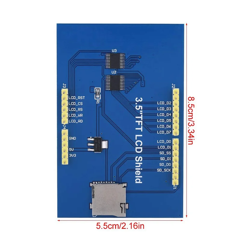 Modulo display ABKN-3X - Modulo schermo LCD TFT da 3,5 pollici 480X320 per scheda Arduino UNO e MEGA 2560 (colore: schermo 1XLCD)