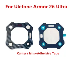 Original For Ulefone Armor 26 Ultra Cell Phone Rear Camera Lens Glass Cover Repair Part With Adhesive Tape